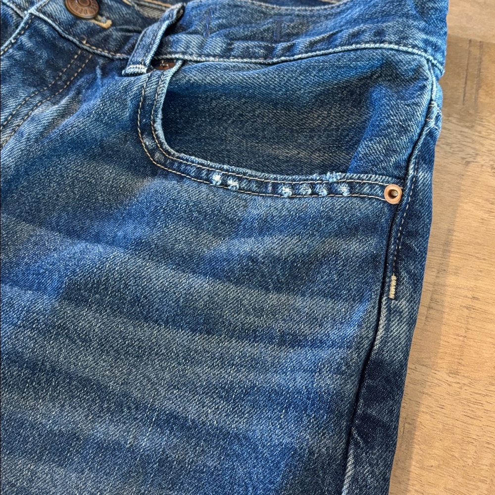 Madewell Low-Slung Baggy Crop Jeans 26 100% Cotton - Picture 9 of 15